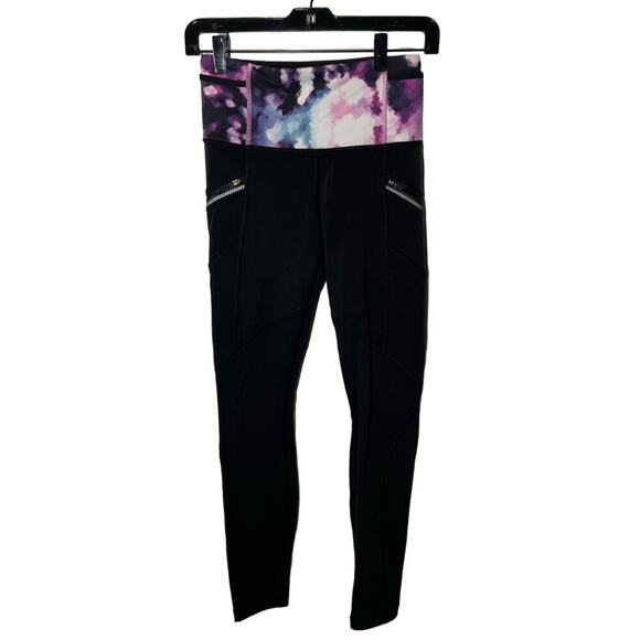 Lululemon Pants - Lululemon Toasty Tech Tights with Zippered Pockets Size 4
